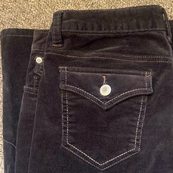 Y2K corduroy bell bottom low rise jeans size 5 - Picture 5 of 6